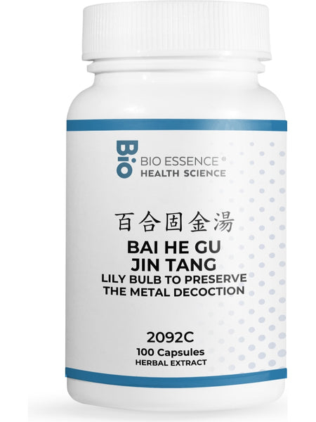 Bio Essence Health Science, Bai He Gu Jin Tang, Lily Bulb To Preserve The Metal Decoction, 100 Capsules