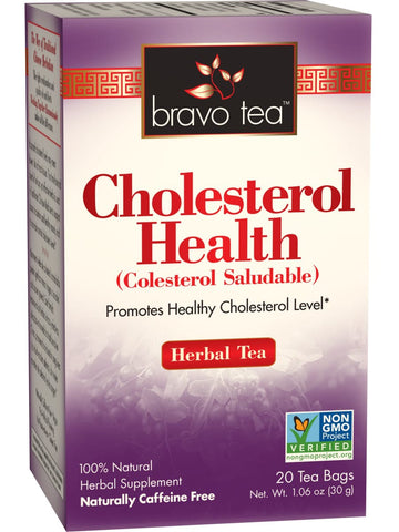 ** 12 PACK ** Bravo Tea, Cholesterol Health, 20 Tea Bags