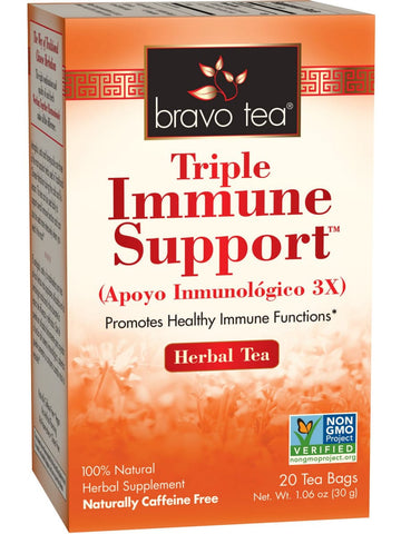 ** 12 PACK ** Bravo Tea, Triple Immune Support, 20 Tea Bags