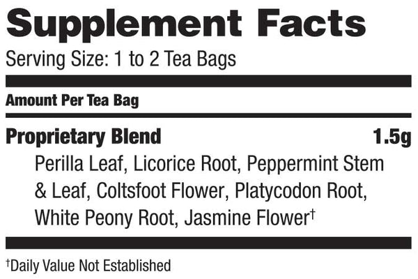 Bravo Tea, Lung Soother, 20 Tea Bags