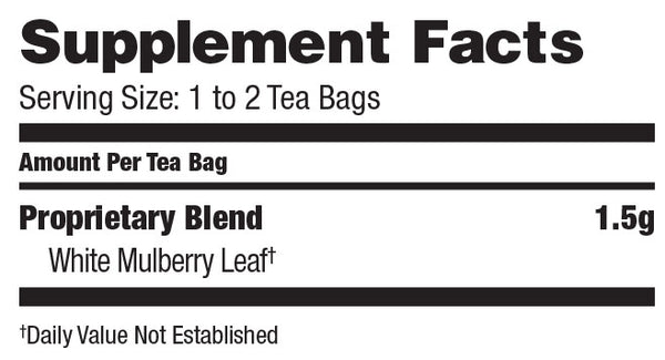 Bravo Tea, White Mulberry Leaf, 20 Tea Bags