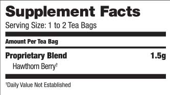 Bravo Tea, Hawthorn Berry, 20 Tea Bags