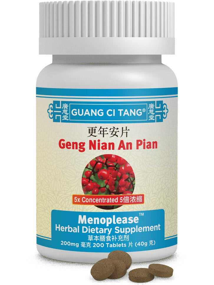 Geng Nian An Pian, Menoplease, 200 mg, 200 ct, Guang Ci Tang