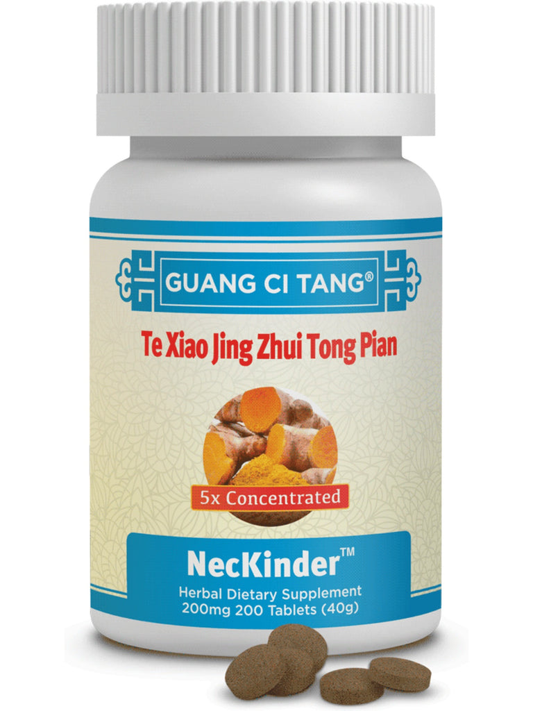Te Xiao Jing Zhui Tong Pian, NecKinder, 200 mg, 200 ct, Guang Ci Tang