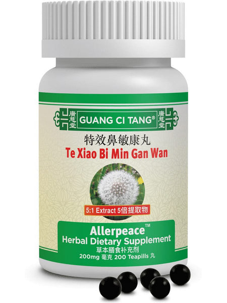 Guang Ci Tang, Te Xiao Bi Min Gan Wan, Allerpeace, 200 mg, 200 Teapills
