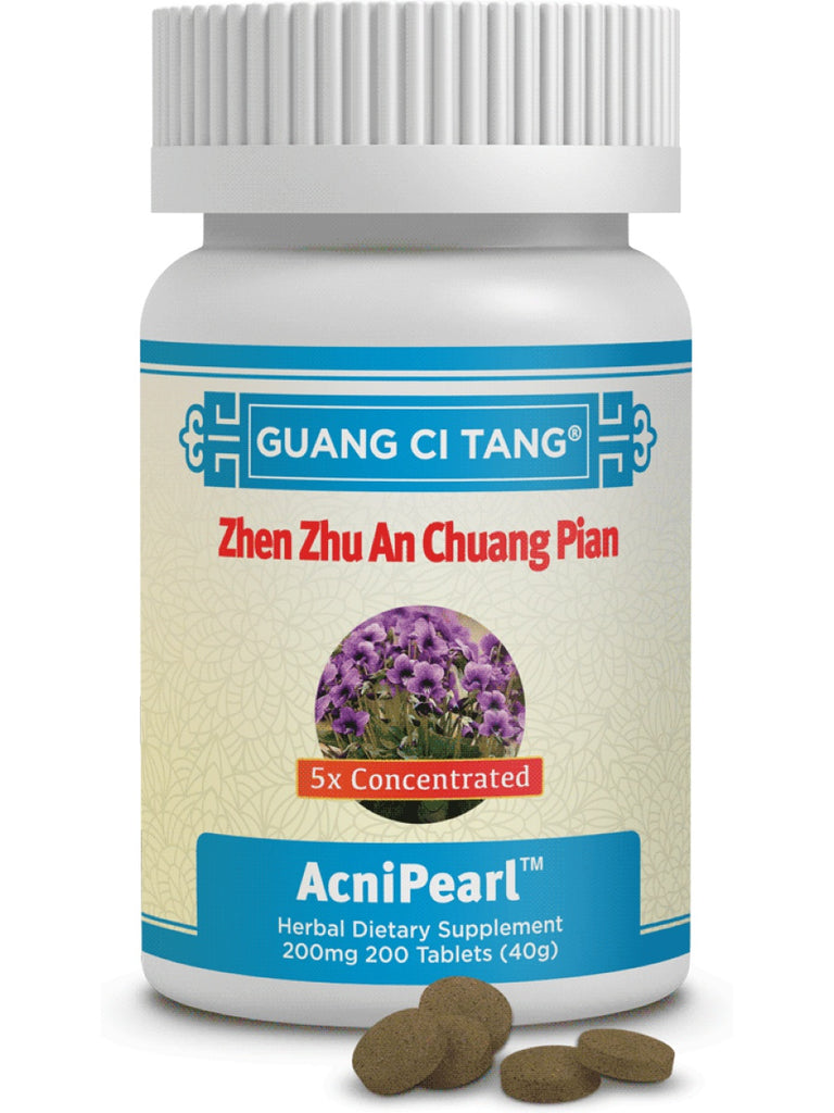 Zhen Zhu An Chuang Pian, AcniPearl, 200 mg, 200 ct, Guang Ci Tang