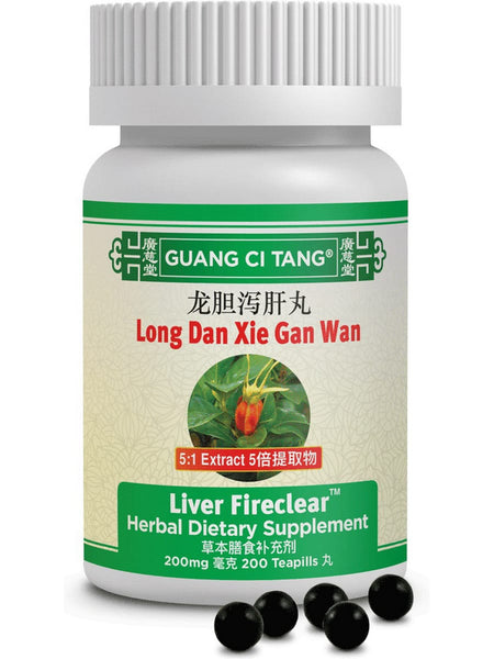 Guang Ci Tang, Long Dan Xie Gan Wan, Liver FireClear, 200 mg, 200 Teapills