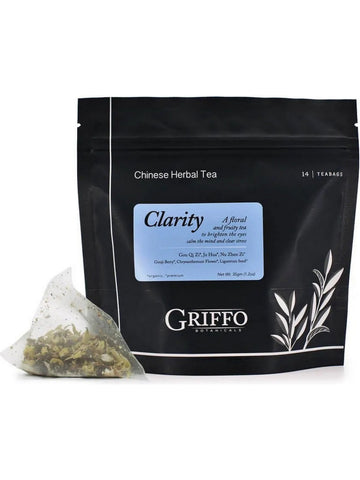 Griffo Botanicals, Clarity Tea, Ju Hua Gou Qi Zi Nu Zhen Zi, 14 Teabags