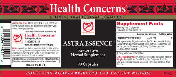 Health Concerns, Astra Essence, 90 ct