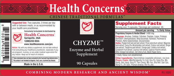 Health Concerns, Chzyme, 90 ct