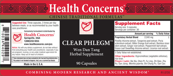 Health Concerns, Clear Phlegm, 90 ct