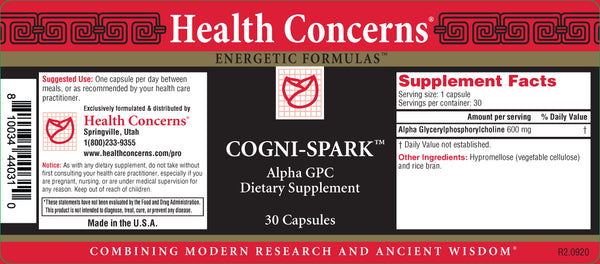 Health Concerns, Cogni Spark, 30 ct