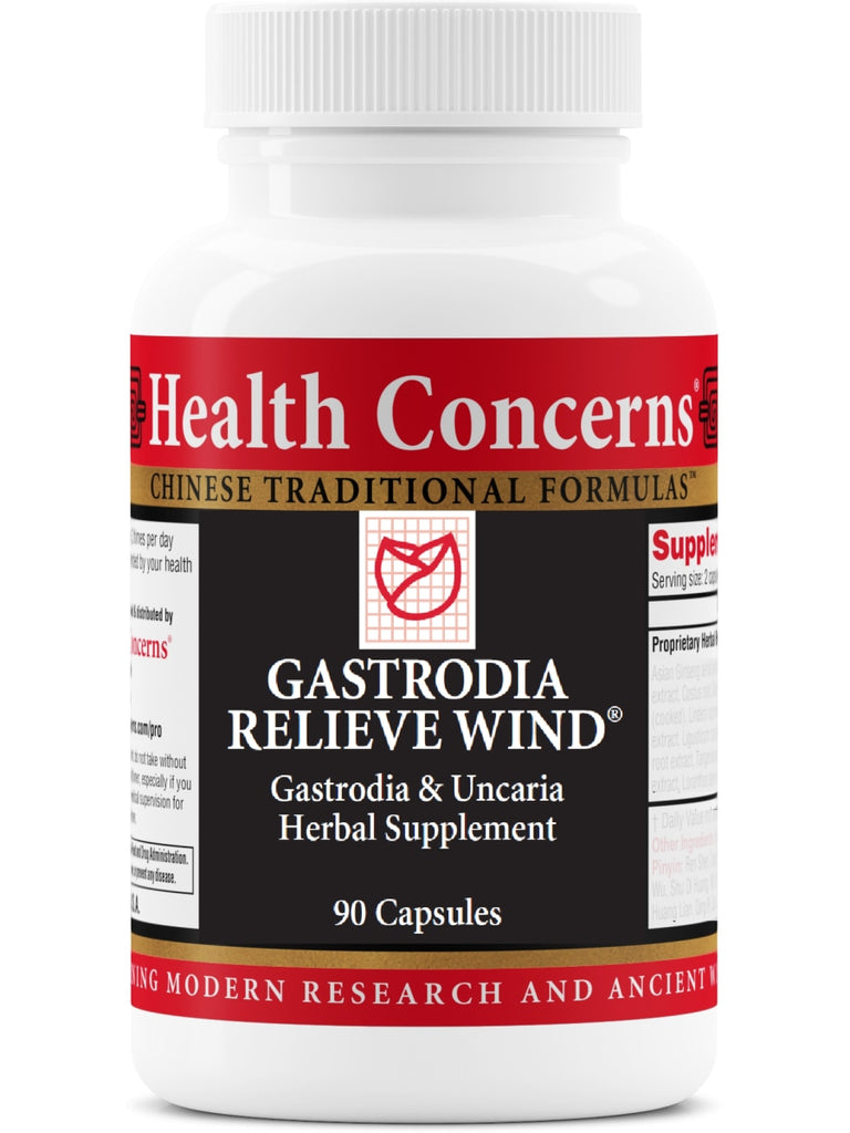 Gastrodia Relieve Wind Formula, 90 ct, Health Concerns