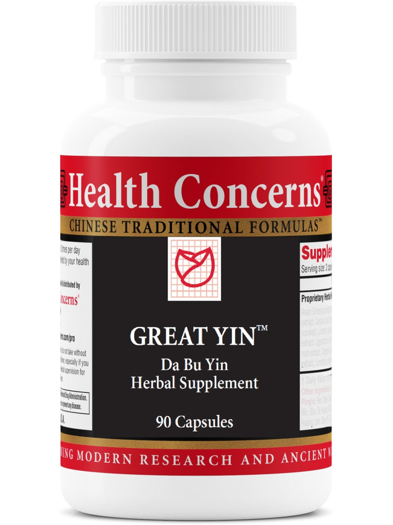 Great Yin, 90 ct, Health Concerns