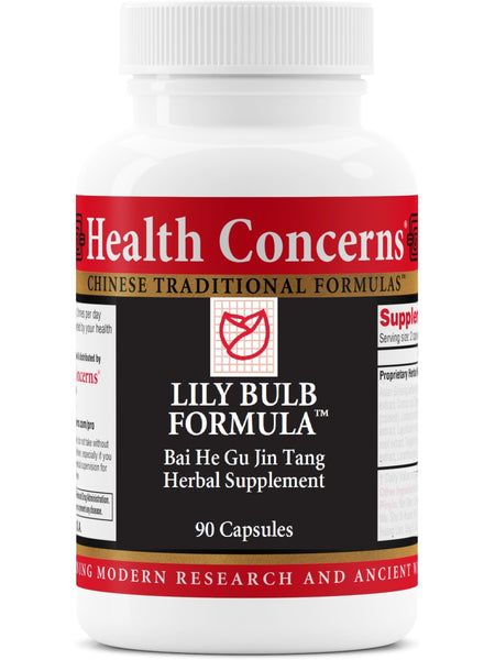 Lily Bulb Formula, 90 ct, Health Concerns