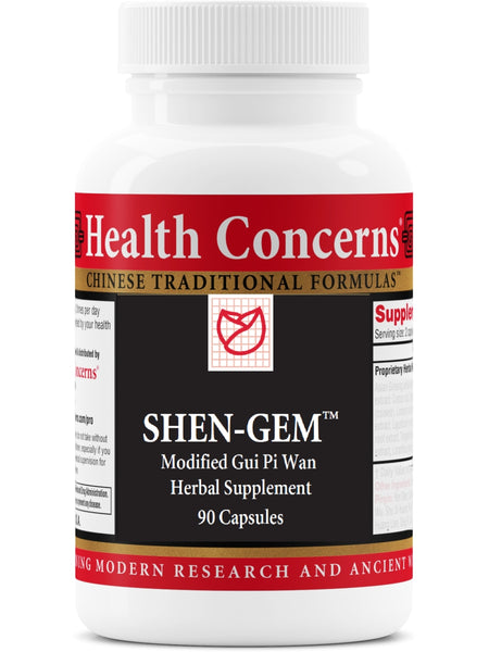 Shen-Gem, 90 ct, Health Concerns