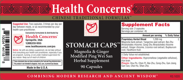 Health Concerns, Stomach Caps, 90 ct