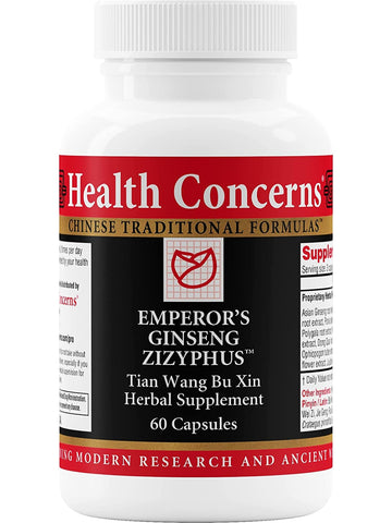Emperor's Ginseng Zizyphus, 60 ct, Health Concerns