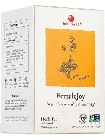 FemaleJoy Tea, 20 tea bags, Health King