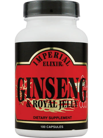 Ginseng and Royal Jelly, 100 cap, Imperial Elixir