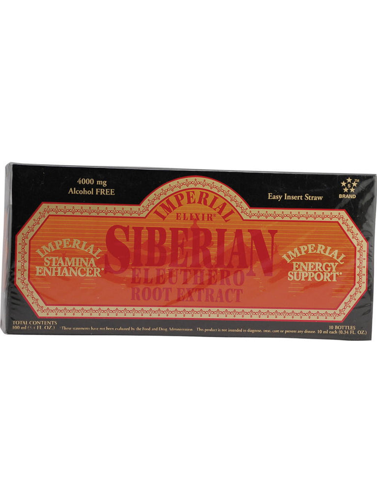 Siberian Eleuthero Extract, 10 vials, Imperial Elixir