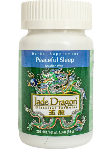 Jade Dragon, Peaceful Sleep, An Mien Wan, 200 pills