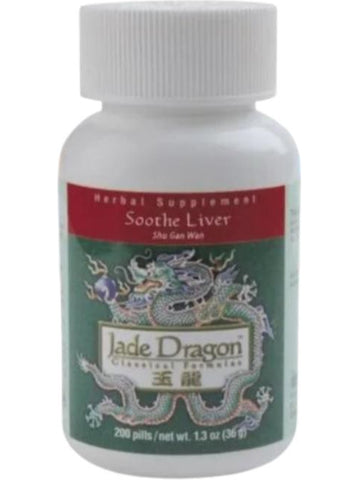 Jade Dragon, Soothe Liver, Shu Gan Wan, 200 pills