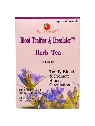 Blood Tonifier and Circulator Tea, 20 tea bags, Health King