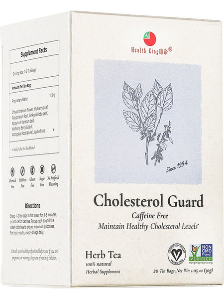 Cholesterol Guard Tea, 20 tea bags, Health King
