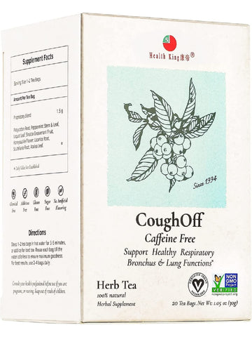 Cough-Off Tea, 20 tea bags, Health King
