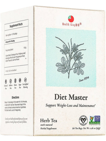 Diet Master Tea, 20 tea bags, Health King