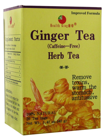 Ginger Tea, 20 tea bags, Health King