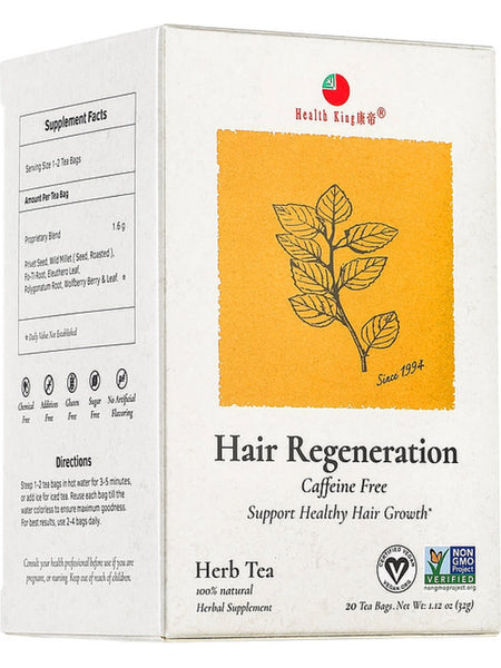 Hair Regeneration Tea, 20 tea bags, Health King