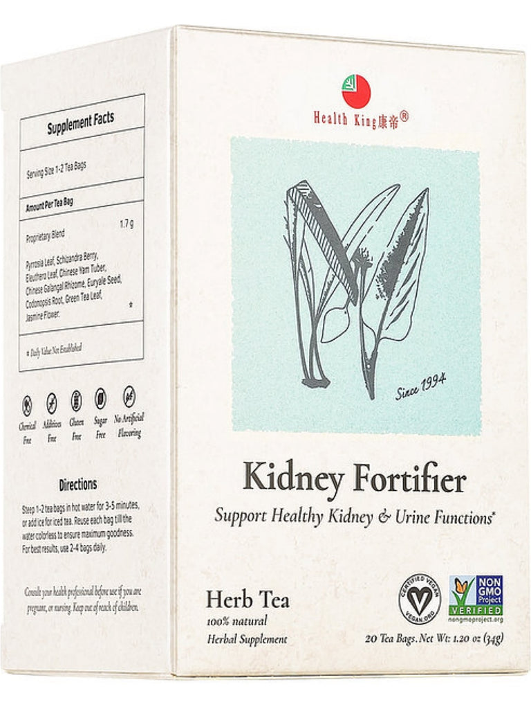 Kidney Fortifier Tea, 20 tea bags, Health King