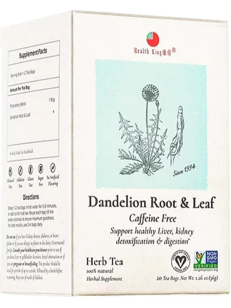 Dandelion Root & Leaf, 20 tea bags, Health King