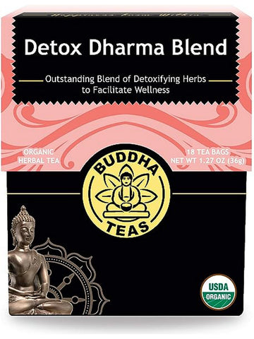 ** 12 PACK ** Buddha Teas, Detox Dharma Blend, 18 Tea Bags