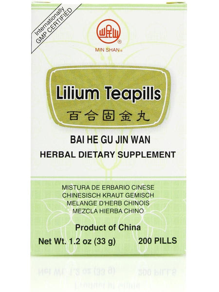 Bai He Gu Jin Wan, Lilium Formula, 200 ct, Min Shan