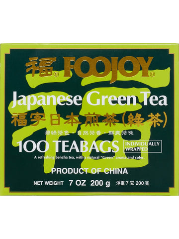 ** 12 PACK ** Foojoy, Japanese Green Tea, 100 Teabags