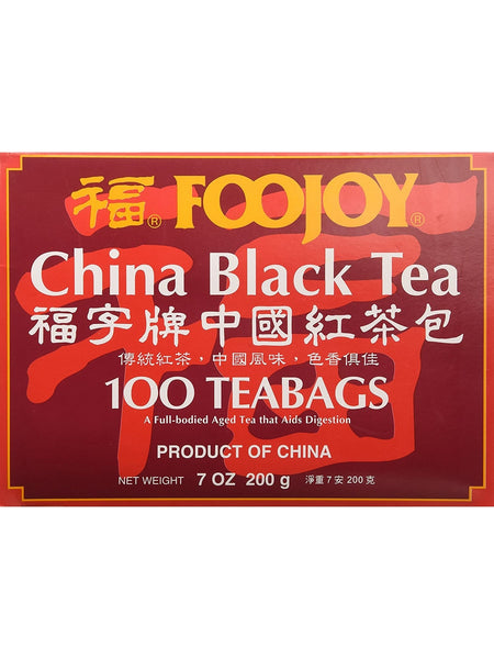 ** 12 PACK ** Foojoy, China Black Tea, 100 Teabags