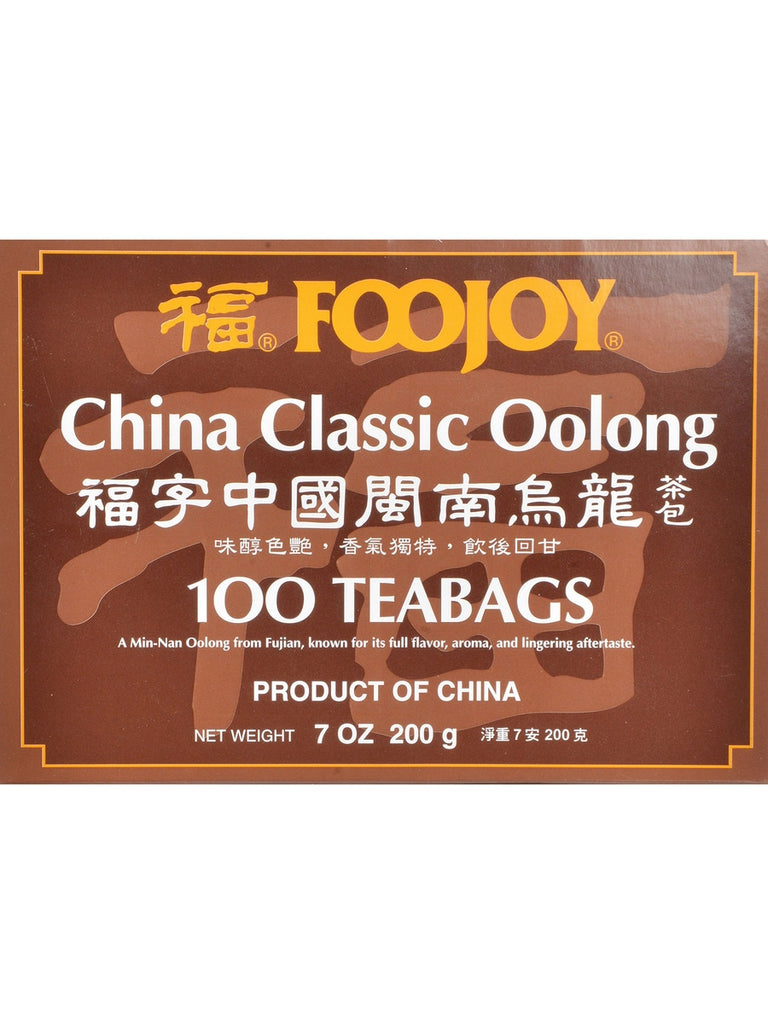 ** 12 PACK ** Foojoy, China Classic Oolong Teabags, 100 Teabags