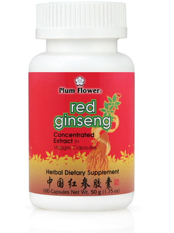 Red Ginseng, Hong Ren Shen, 100 ct, Plum Flower