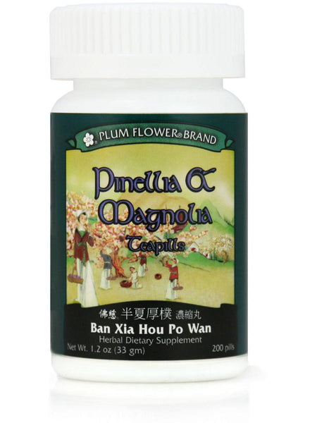 Pinellia & Magnolia Formula, Ban Xia Hou Po Wan, 200 ct, Plum Flower