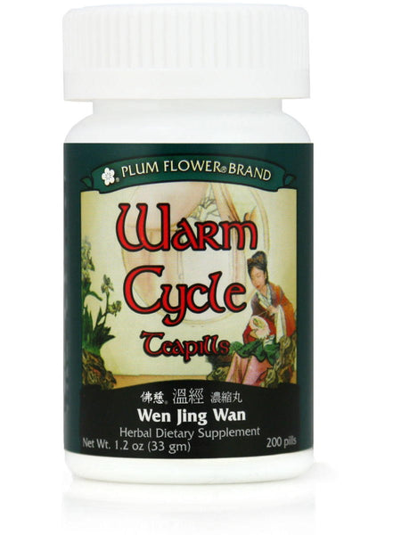 Warm Cycle Formula, Wen Jing Tang Wan, 200 ct, Plum Flower