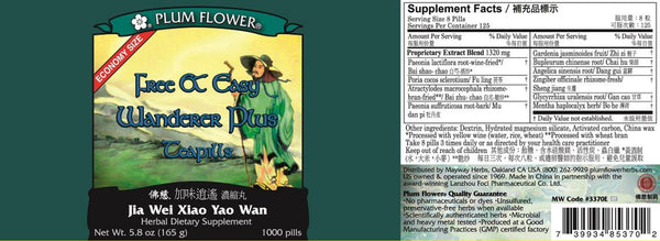 Plum Flower, Free & Easy Wanderer Plus, Economy Size, 1000 ct