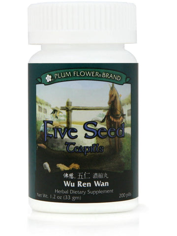 Five Seed Formula, Wu Ren Wan, 200 ct, Plum Flower