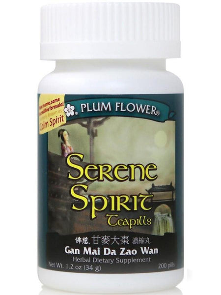 Calm Spirit Formula, Gan Mai Da Zao Wan, 200 ct, Plum Flower
