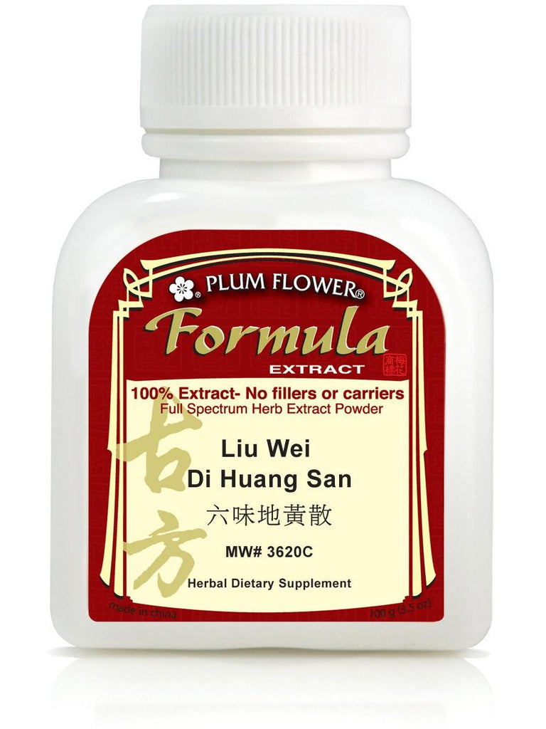 Liu Wei Di Huang San, 100 grams extract powder, Plum Flower