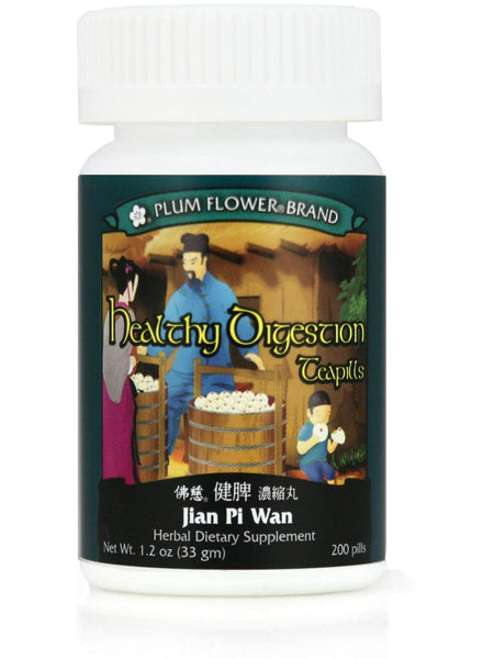 Jian Pi Wan, Healthy Digestion Formula, 200 ct, Plum Flower