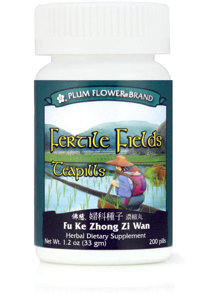 Fu Ke Zhong Zi Wan, Fertile Fields Formula, 200 ct, Plum Flower