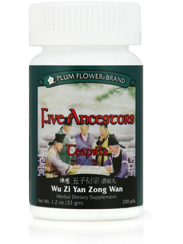 Five Ancestors Formula, Wu Zi Yan Zong Wan, 200 ct, Plum Flower